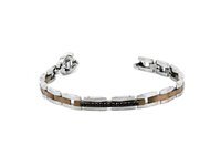 Bracciale Aragonesi Uomo Trapezio in Acciaio Cubic Zirconia BR0207